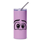 Googly Eyes Tumbler, Cute Face Tumbler, Cartoon Eyes Tumbler, Funny Tumbler, Novelty Drinkware, Quirky Gift, Unique Tumbler Design - Tawshia